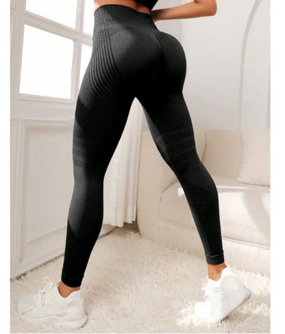 Ultra High Waist Non Slip Yoga Pants with No Trace, Peach Buttocks Fitness Exercise, Hip Lifting Tight Pants with High Elasticity