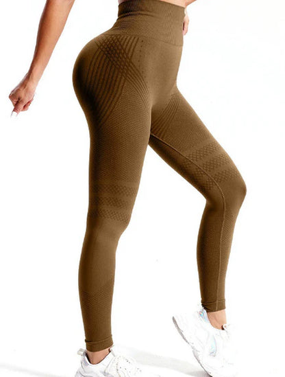 Ultra High Waist Non Slip Yoga Pants with No Trace, Peach Buttocks Fitness Exercise, Hip Lifting Tight Pants with High Elasticity